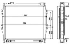 Радиатор охлаждения двигателя