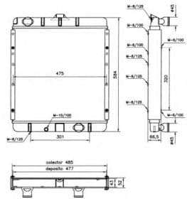 Радіатор охолодження двигуна