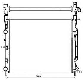 Радиатор охлаждения двигателя