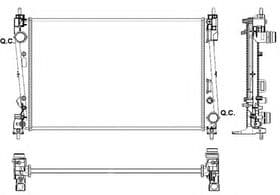 Радиатор охлаждения двигателя Радиатор охлаждения двигателя