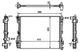 Радіатор охолодження двигуна