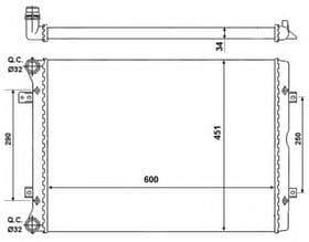 Радиатор охлаждения двигателя Радиатор охлаждения двигателя