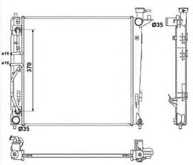 Радиатор охлаждения двигателя