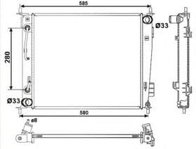 Радиатор охлаждения двигателя Радиатор охлаждения двигателя