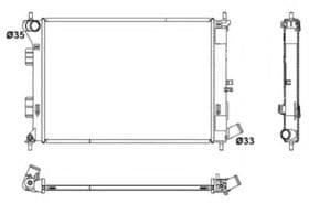 Радиатор охлаждения двигателя Радиатор охлаждения двигателя
