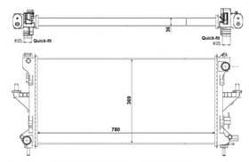 Радіатор охолодження двигуна Радіатор охолодження двигуна