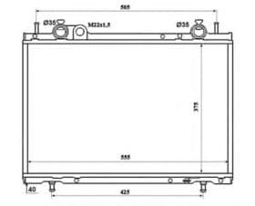 Радіатор охолодження двигуна