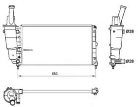 Радіатор охолодження двигуна