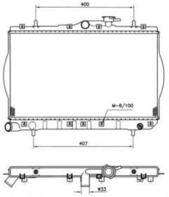 Радіатор охолодження двигуна