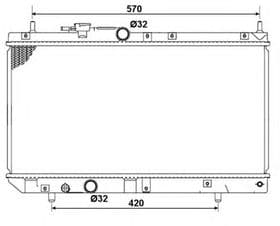 Радиатор охлаждения двигателя