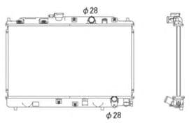 Радиатор охлаждения двигателя