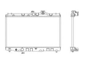 Радіатор охолодження двигуна Радіатор охолодження двигуна
