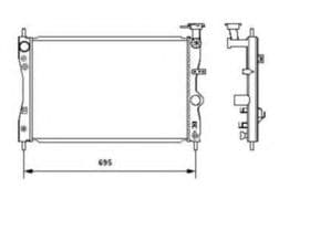 Радиатор охлаждения двигателя