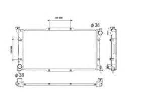 Радіатор охолодження двигуна Радіатор охолодження двигуна