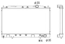 Радиатор охлаждения двигателя