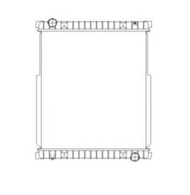 Радиатор охлаждения двигателя