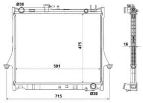 Радиатор охлаждения двигателя