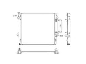 Радиатор охлаждения двигателя