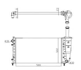 Радіатор охолодження двигуна