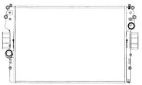 Радіатор охолодження двигуна