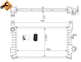 Радиатор охлаждения двигателя