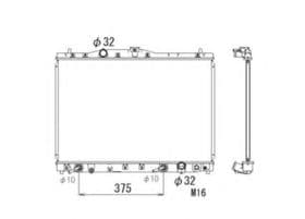 Радиатор охлаждения двигателя