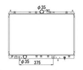Радиатор охлаждения двигателя