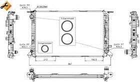 Радіатор охолодження двигуна Радіатор охолодження двигуна
