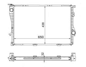 Радіатор охолодження двигуна