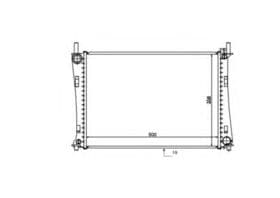 Радиатор охлаждения двигателя