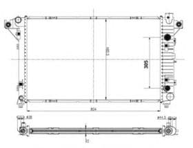 Радіатор охолодження двигуна Радіатор охолодження двигуна