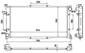 Радіатор охолодження двигуна Радіатор охолодження двигуна