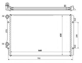 Радиатор охлаждения двигателя