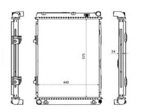 Радиатор охлаждения двигателя