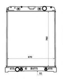 Радіатор охолодження двигуна