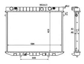 Радіатор охолодження двигуна