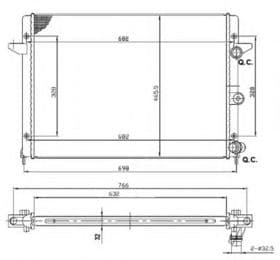 Радиатор охлаждения двигателя Радиатор охлаждения двигателя