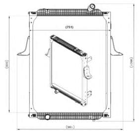 Радіатор охолодження двигуна