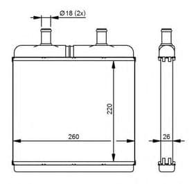 Радиатор печки Радиатор печки