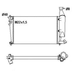 Радиатор охлаждения двигателя