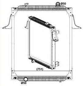 Радиатор охлаждения двигателя