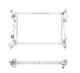 Радиатор охлаждения двигателя