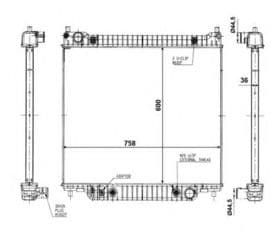 Радиатор охлаждения двигателя