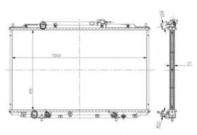 Радиатор охлаждения двигателя