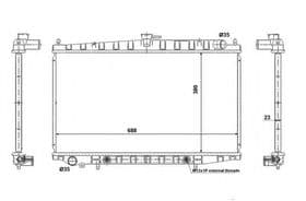 Радиатор охлаждения двигателя