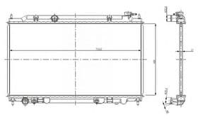 Радиатор охлаждения двигателя