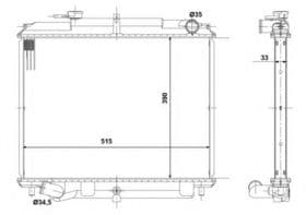 Радіатор охолодження двигуна