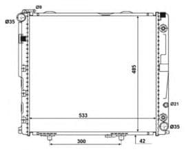 Радіатор охолодження двигуна