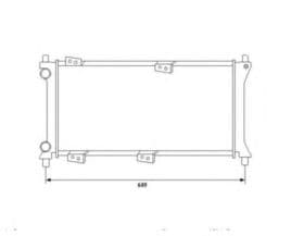Радиатор охлаждения двигателя