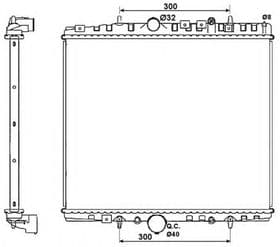 Радіатор охолодження двигуна